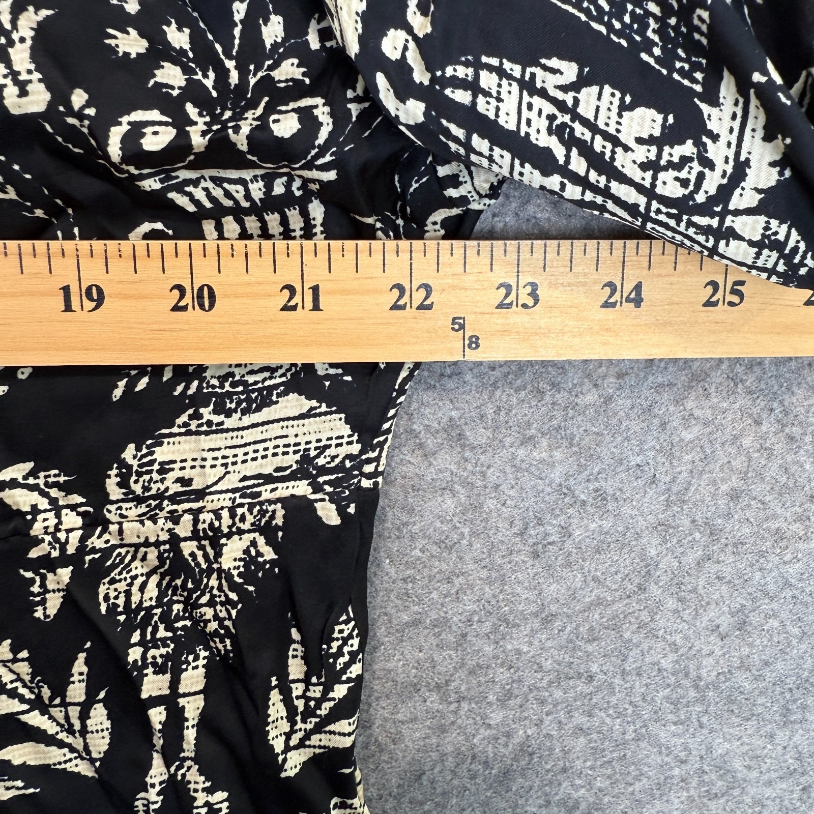 One Hundred Stars Vintage Demask Midi Kimono Jacket Os Cupro Modal Black Japan — image 8 of 8